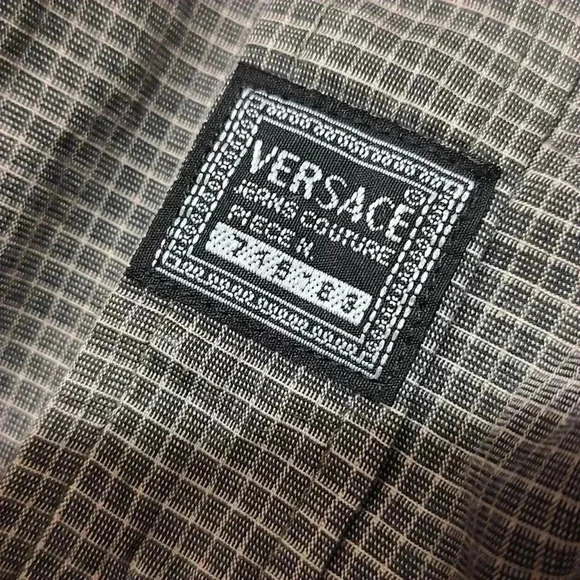 Versace Jeans Couture plaid button down long sleeve shirt - Picture 4 of 5